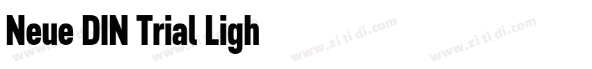 Neue DIN Trial Ligh字体转换